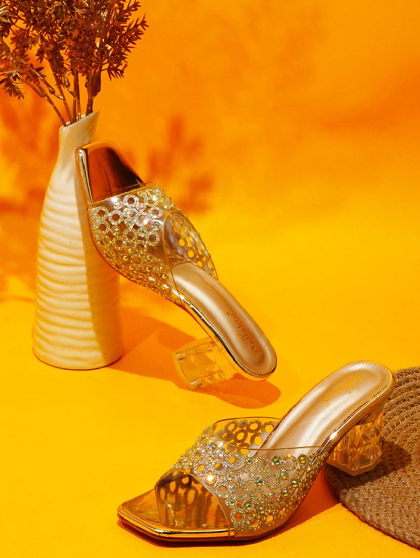 women slip on block heel sandal - 20831296 - Zoom Image - 0