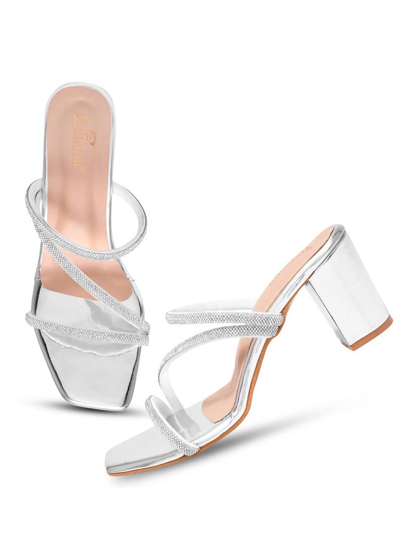women slip on block heel sandal - 20831308 - Standard Image - 3