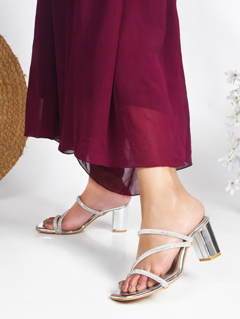 women slip on block heel sandal - 20831308 - Standard Image - 5