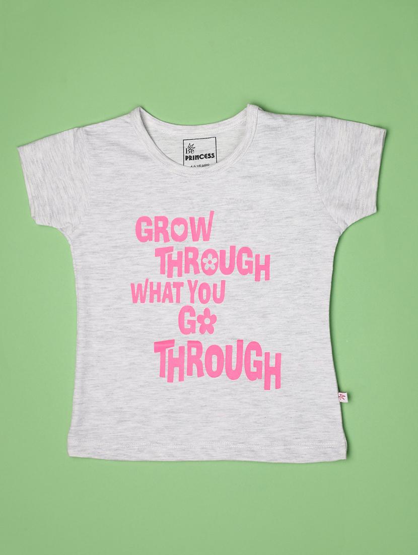 girls printed short sleeve tee - 20831424 - Zoom Image - 0