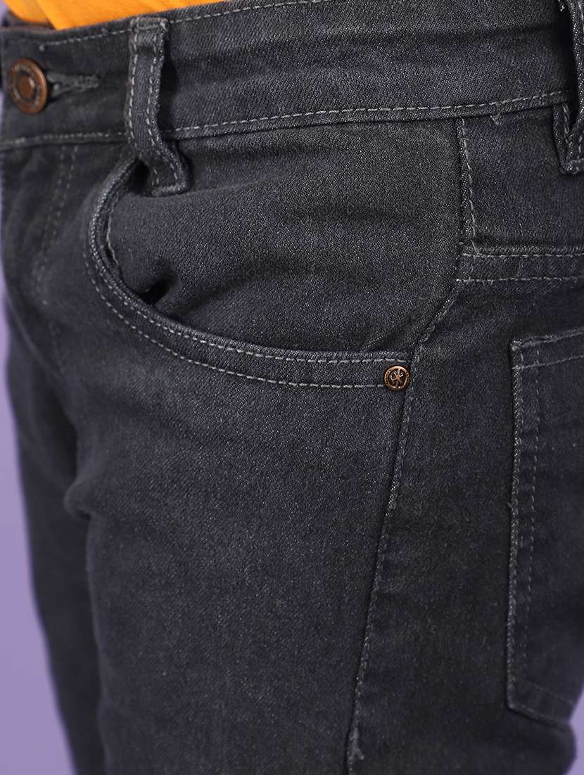 solid grey denim jeans - 20831571 -  Standard Image - 3
