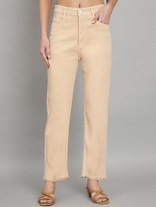 women plain straight fit jeans - 20832001 -  Standard Image - 0