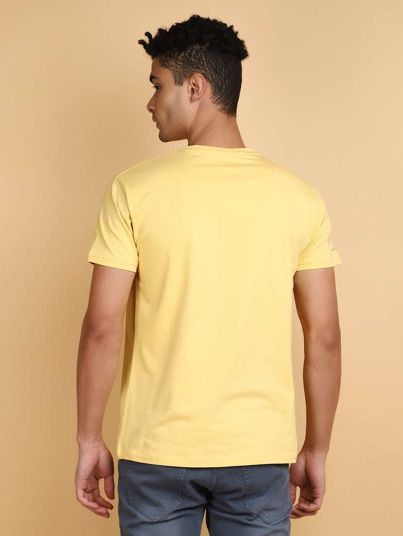 men slim fit printed short sleeve t-shirt - 20836691 -  Standard Image - 3