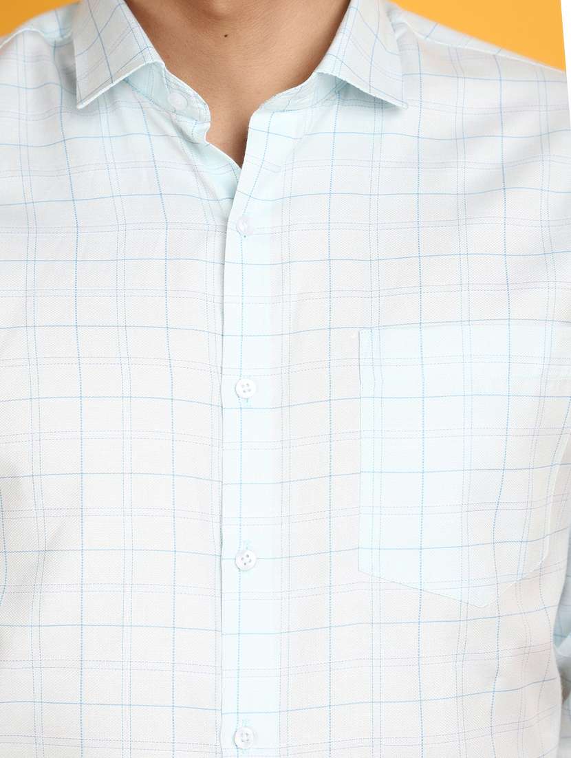 men white checked printed formal shirt - 20836694 -  Standard Image - 5