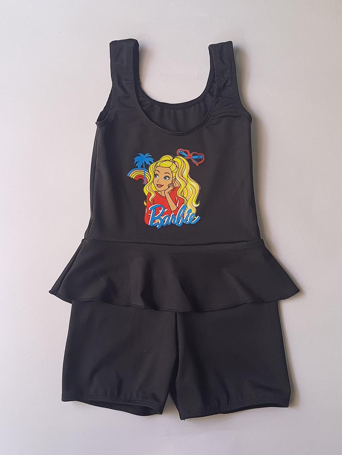 black front print functional swimsuit - 20837348 -  Zoom Image - 0