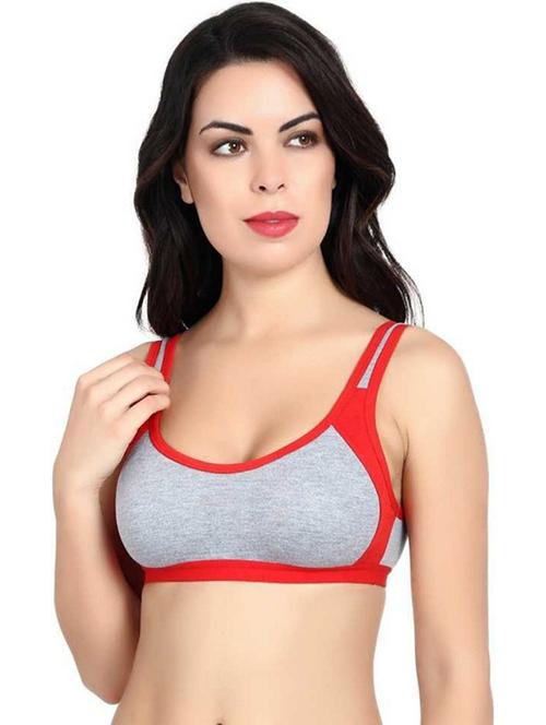 women color block sports bra - 20838622 -  Standard Image - 0