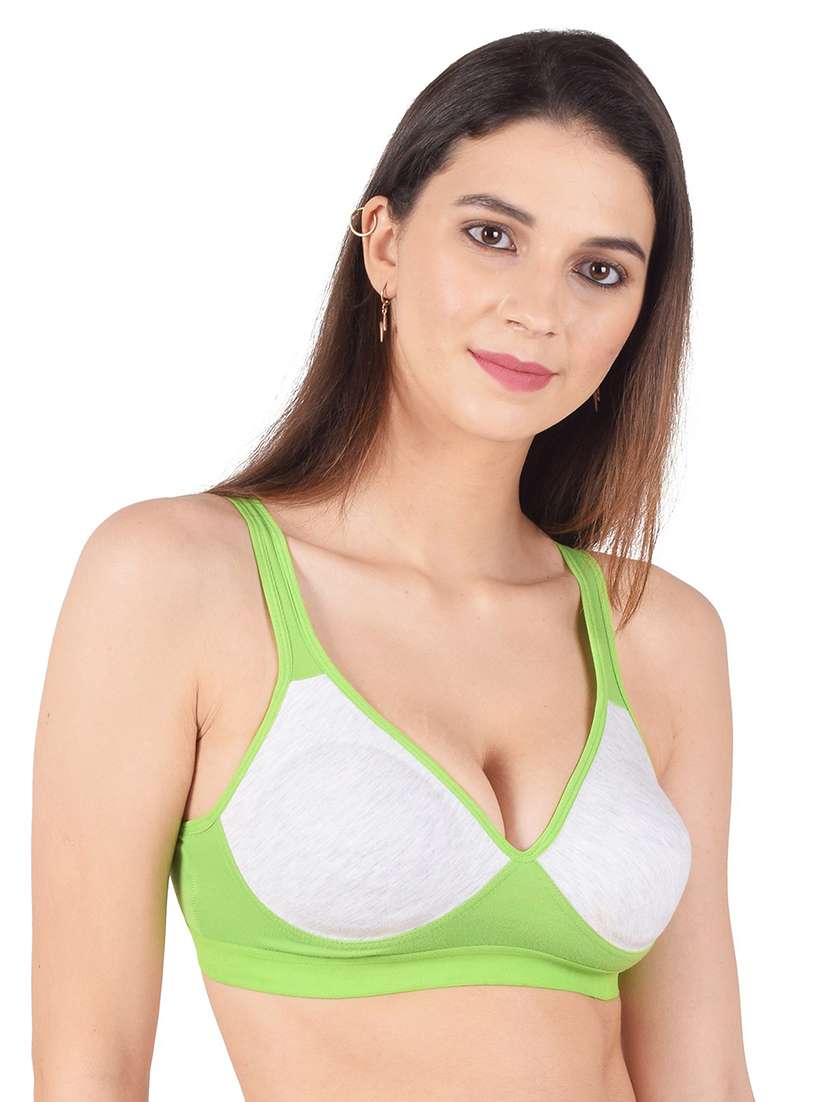 women color block sports bra - 20838683 - Zoom Image - 0