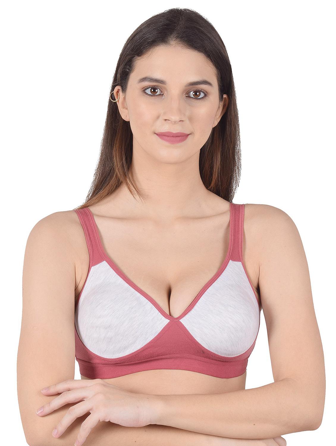 women color block sports bra - 20838685 - Zoom Image - 0
