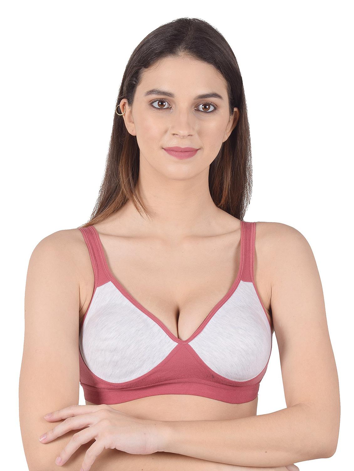 women color block sports bra - 20838687 -  Zoom Image - 0