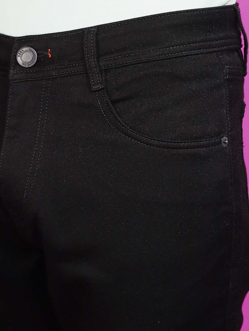 men mid rise plain denim jeans - 20839472 -  Standard Image - 3