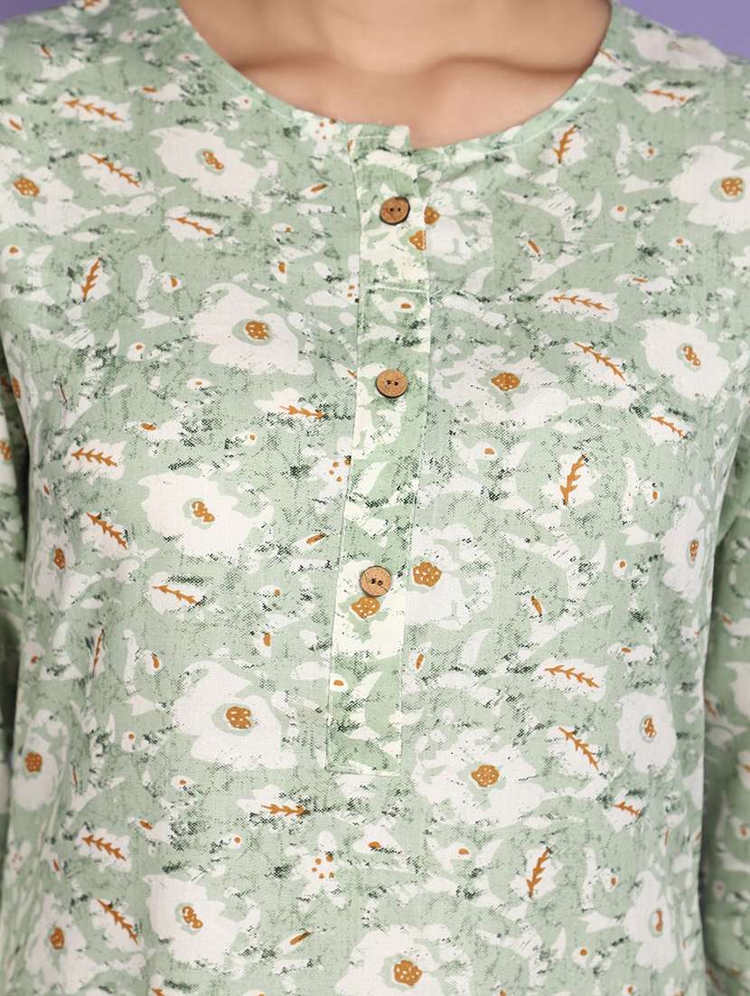 women printed kurta palazzo set set - 20839479 -  Standard Image - 3