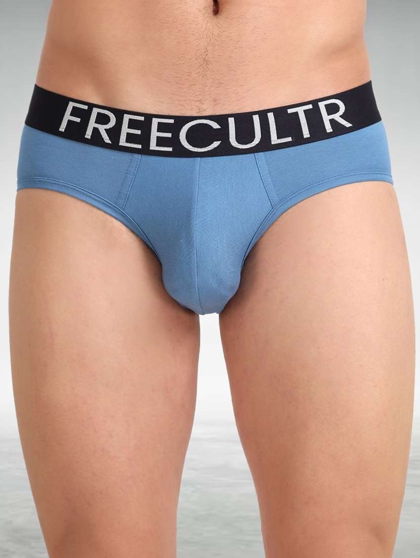 blue pure cotton brief