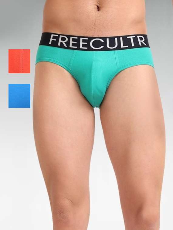 men pack of 3 pure cotton hipster briefs