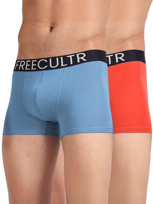 men pack of 2 pure cotton trunks briefs - 20840001 -  Standard Image - 0