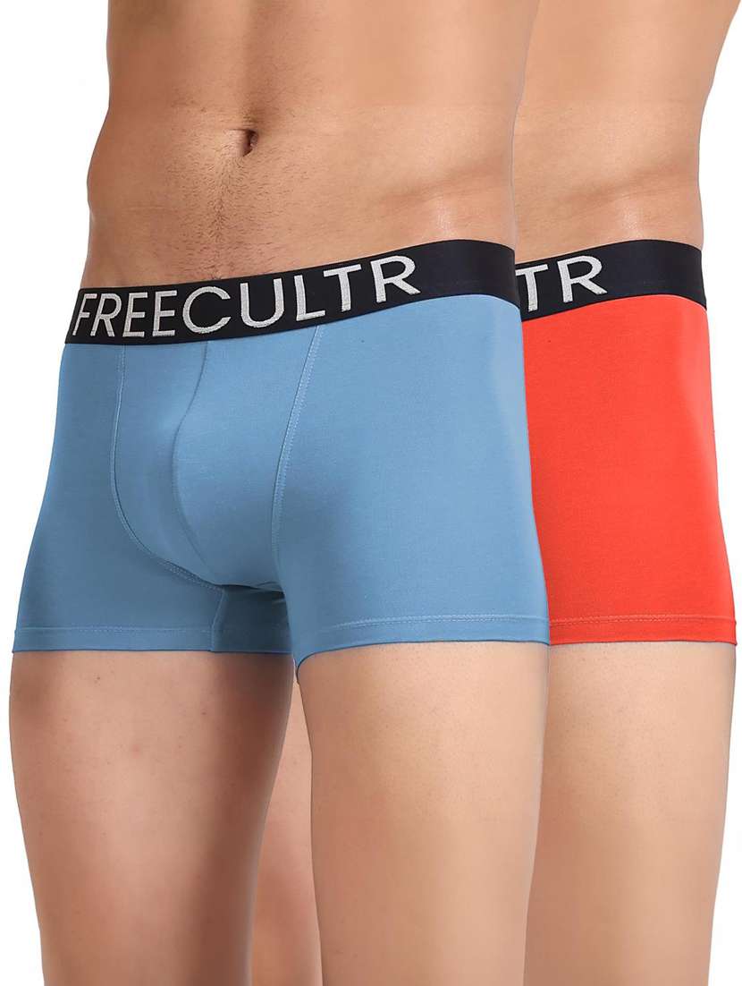men pack of 2 pure cotton trunks briefs