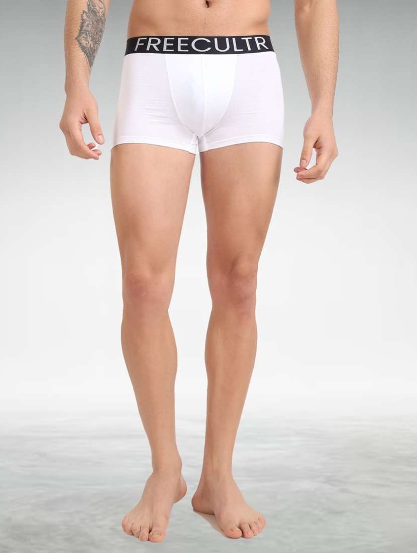 men pack of 3 pure cotton trunks briefs - 20840005 -  Standard Image - 3