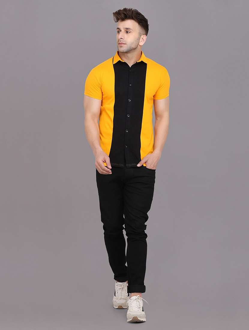 men collared short sleeves casual shirt - 20840655 -  Standard Image - 3