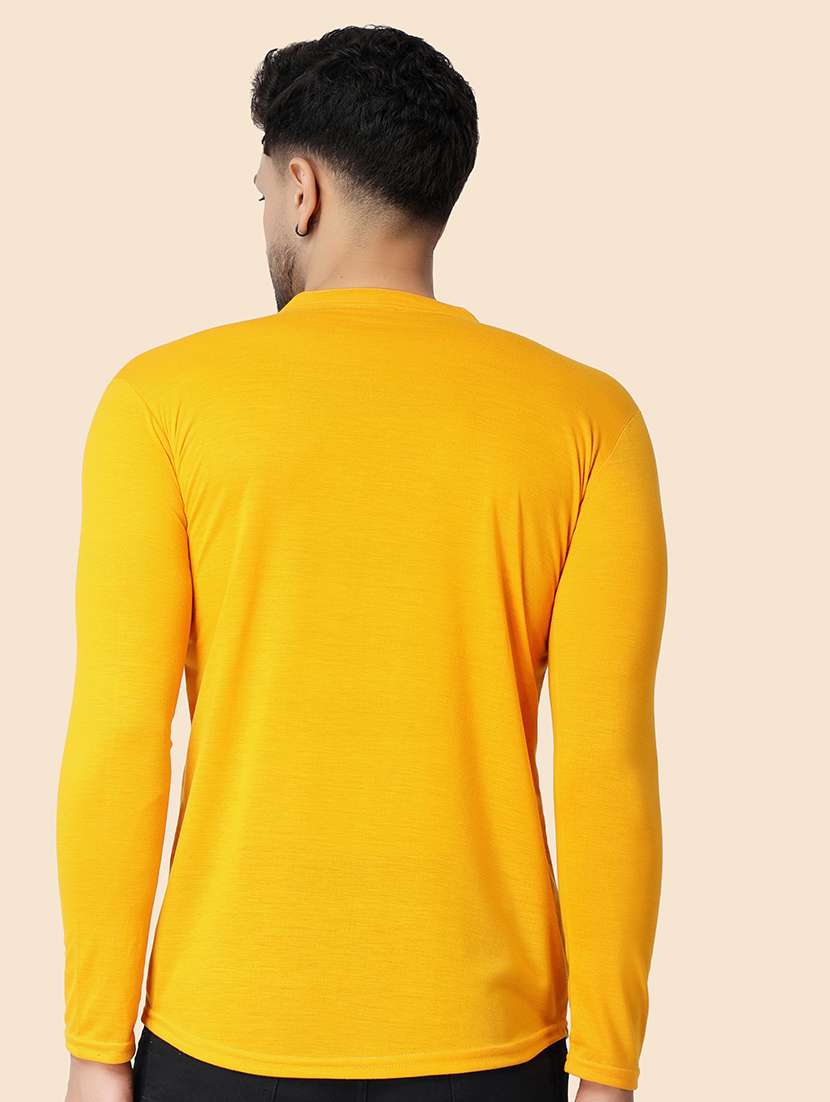 yellow cotton blend casual shirt - 20840691 - Standard Image - 3