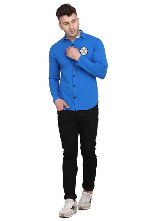 men placement print cotton shirt - 20840696 -  Standard Image - 3