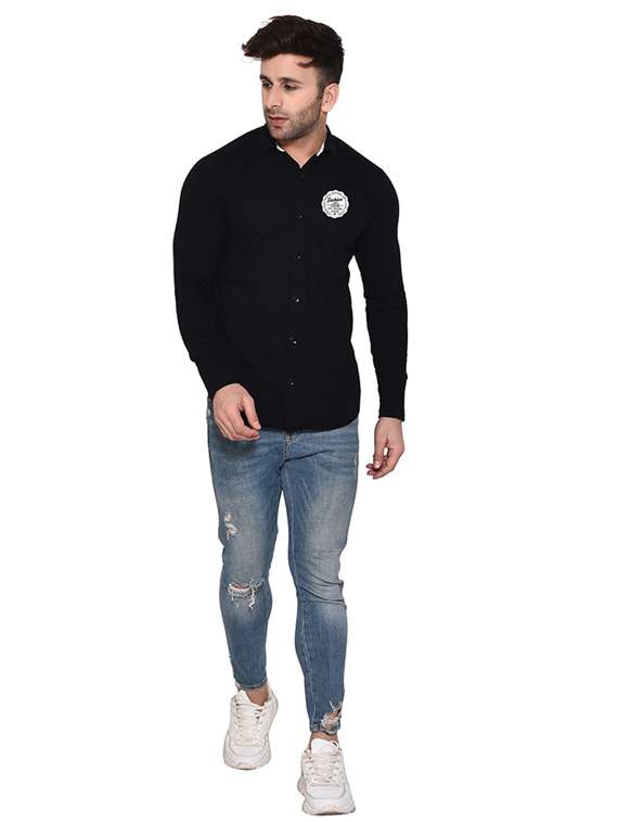 men placement print cotton shirt - 20840702 -  Standard Image - 3