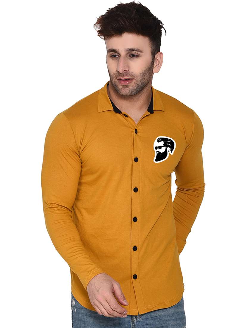 men collared neck casual shirt