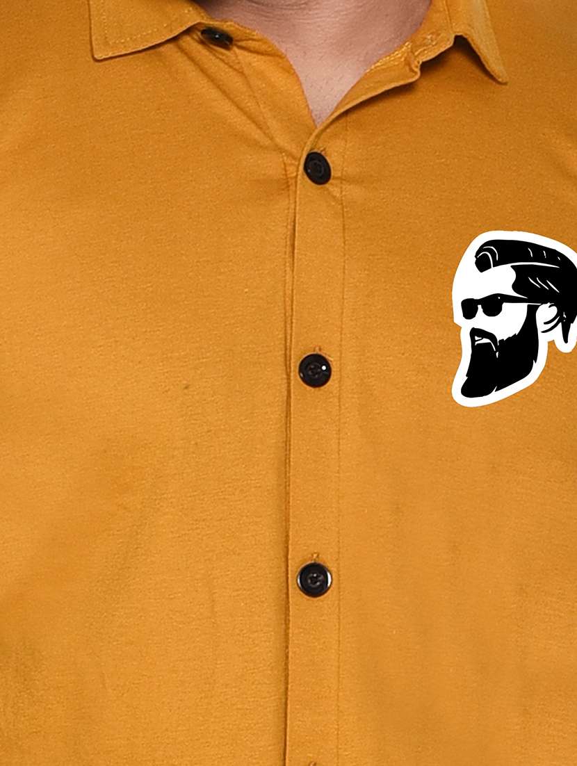 men collared color block casual shirt - 20840733 -  Standard Image - 3