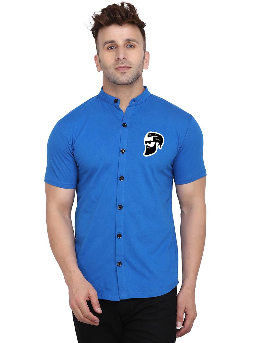 men placement print cotton t-shirt - 20840779 - Zoom Image - 0