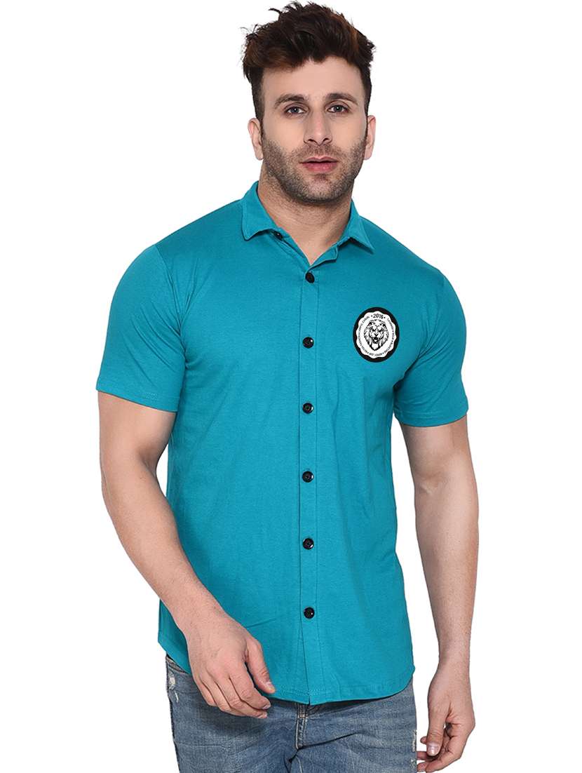 men placement print cotton t-shirt