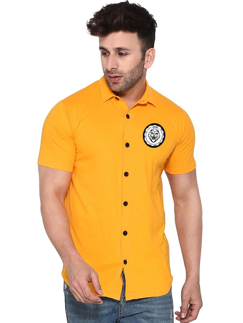 men collared neck casual shirt