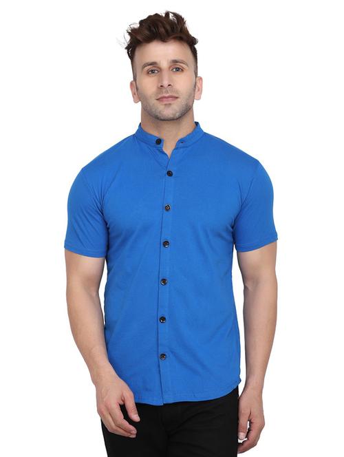 men solid cotton casual shirt - 20840891 - Standard Image - 0