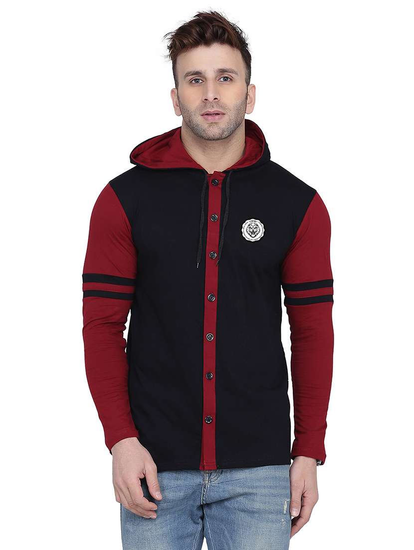 multi colored cotton blend casual shirt