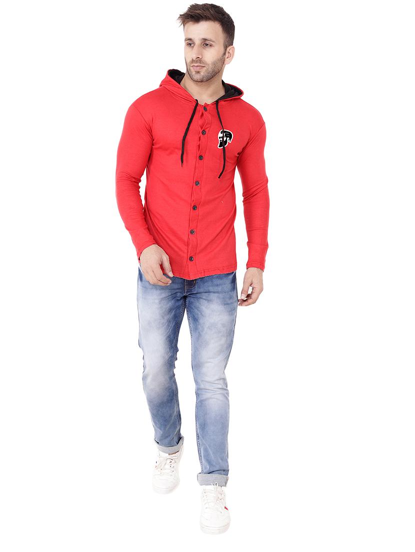 men red long sleeves casual shirt - 20841134 - Standard Image - 3