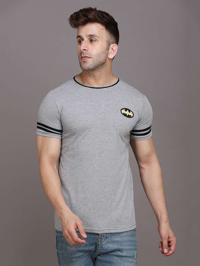men tapped short sleeves t-shirt