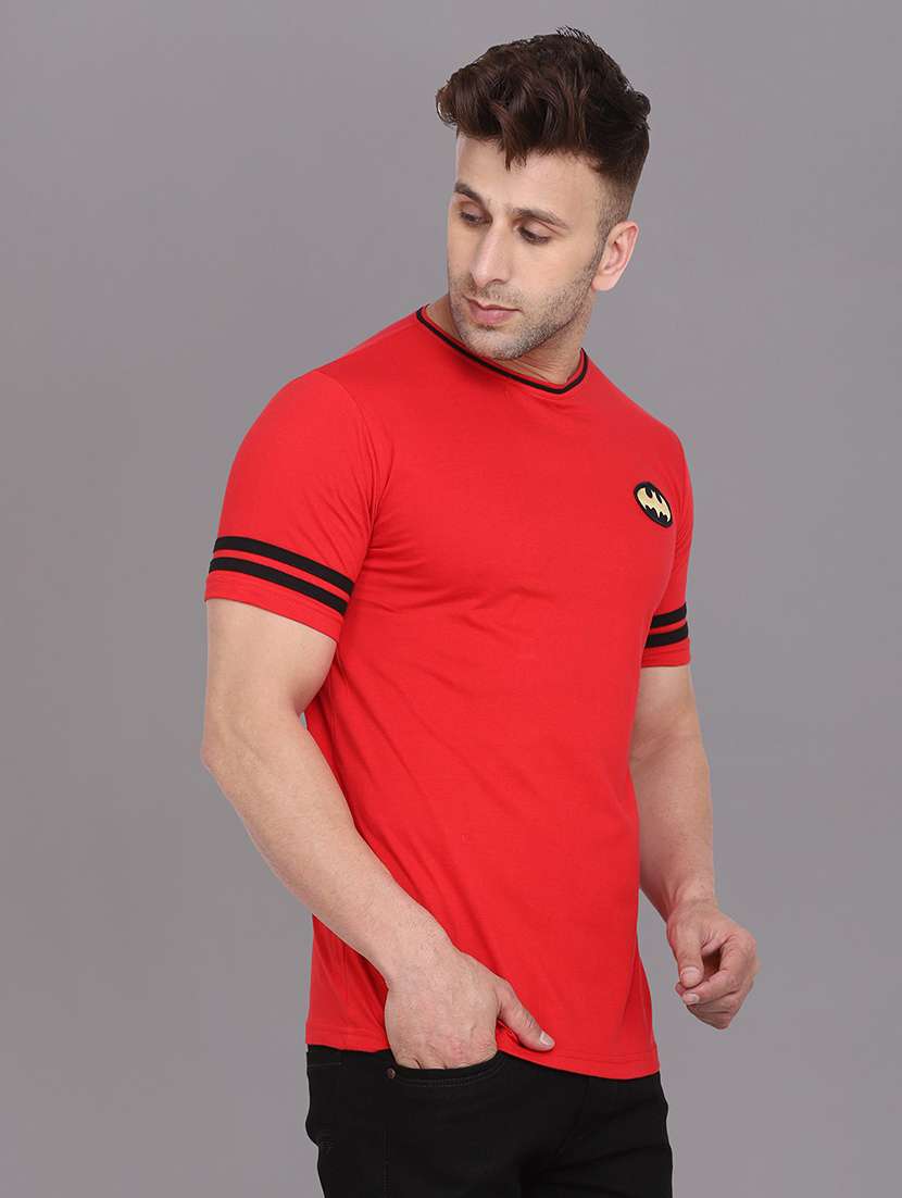 men taped short sleeve t-shirt