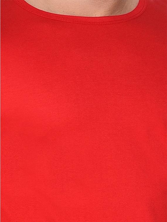 round neck solid t-shirt - 20841365 - Standard Image - 3