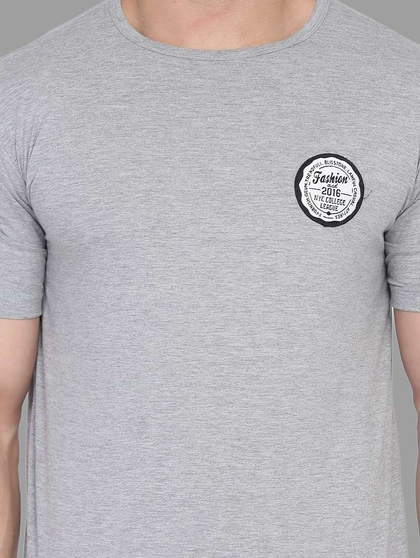 men solid round neck t-shirt - 20841377 -  Standard Image - 3
