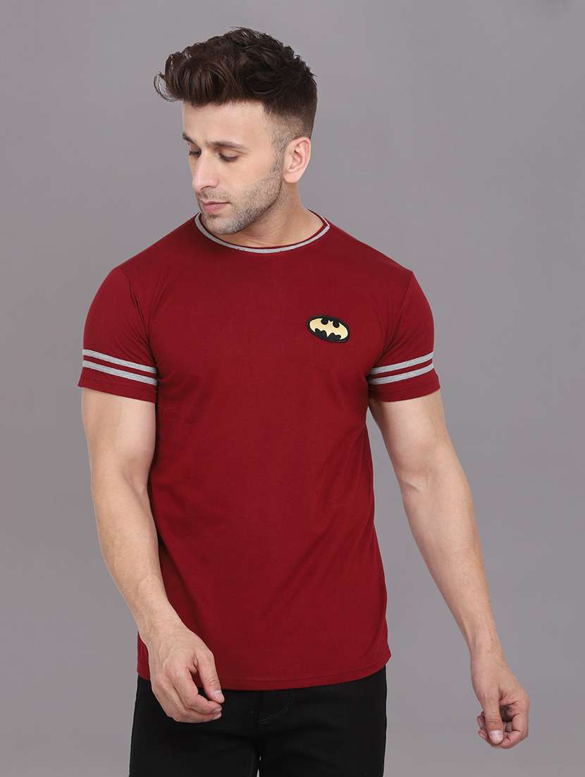 men taped short sleeve t-shirt