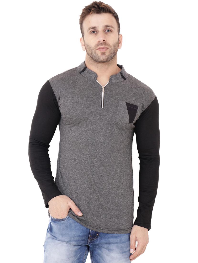 grey cotton blend t-shirt - 20841421 - Zoom Image - 0