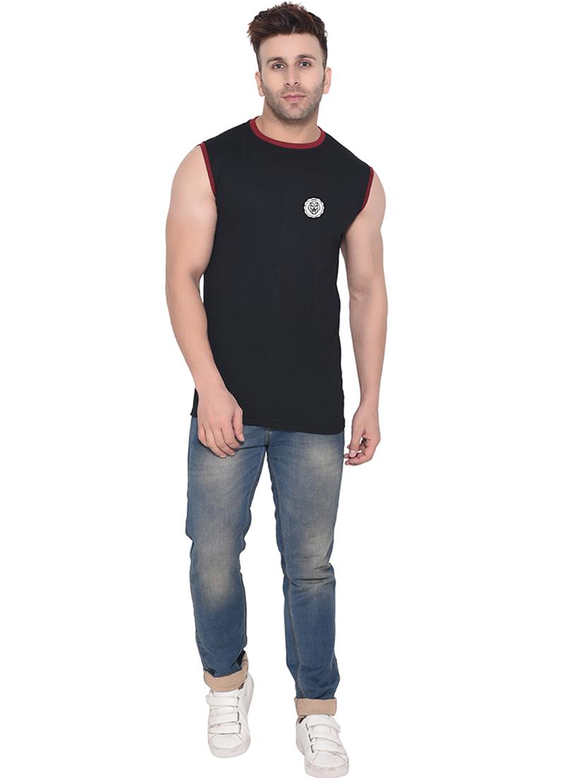 round neck solid t-shirt - 20841462 - Standard Image - 3