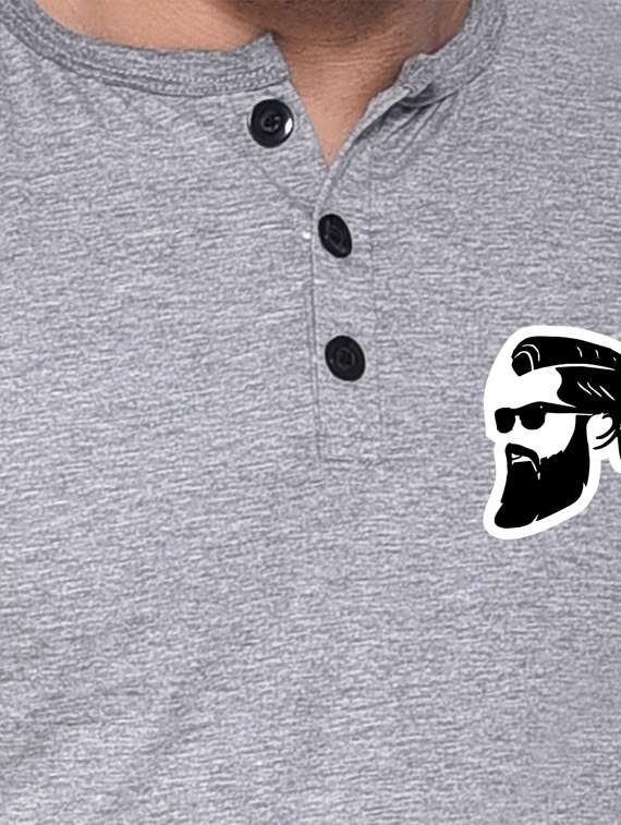 grey cotton blend t-shirt - 20841464 -  Standard Image - 3