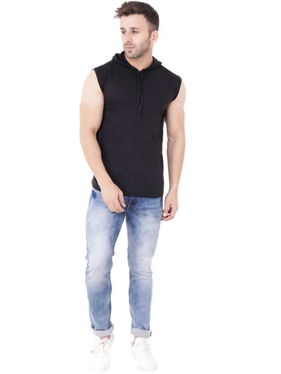 black cotton blend t-shirt - 20841485 - Standard Image - 3