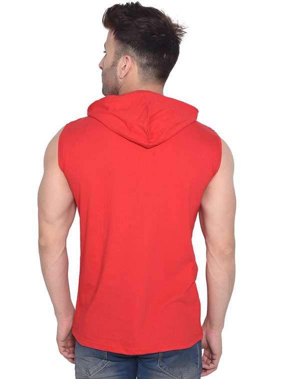 red cotton blend t-shirt - 20841486 -  Standard Image - 3