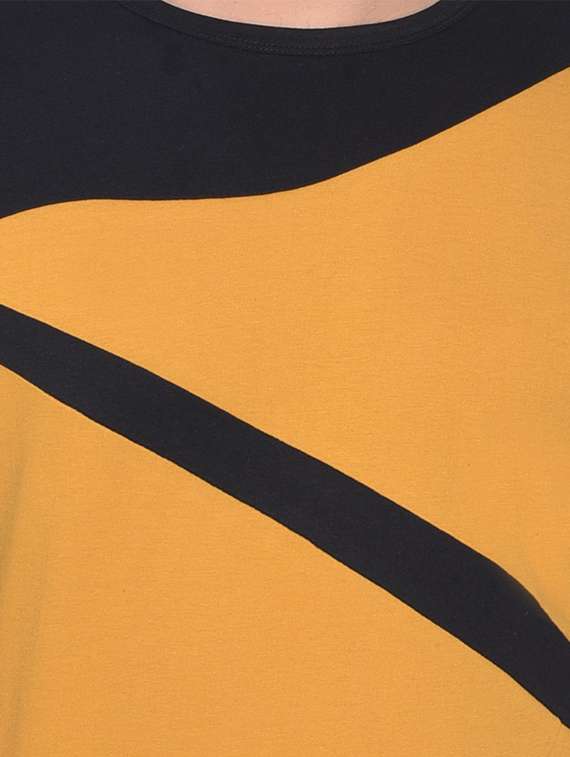 mustard cotton blend t-shirt - 20841529 -  Standard Image - 3