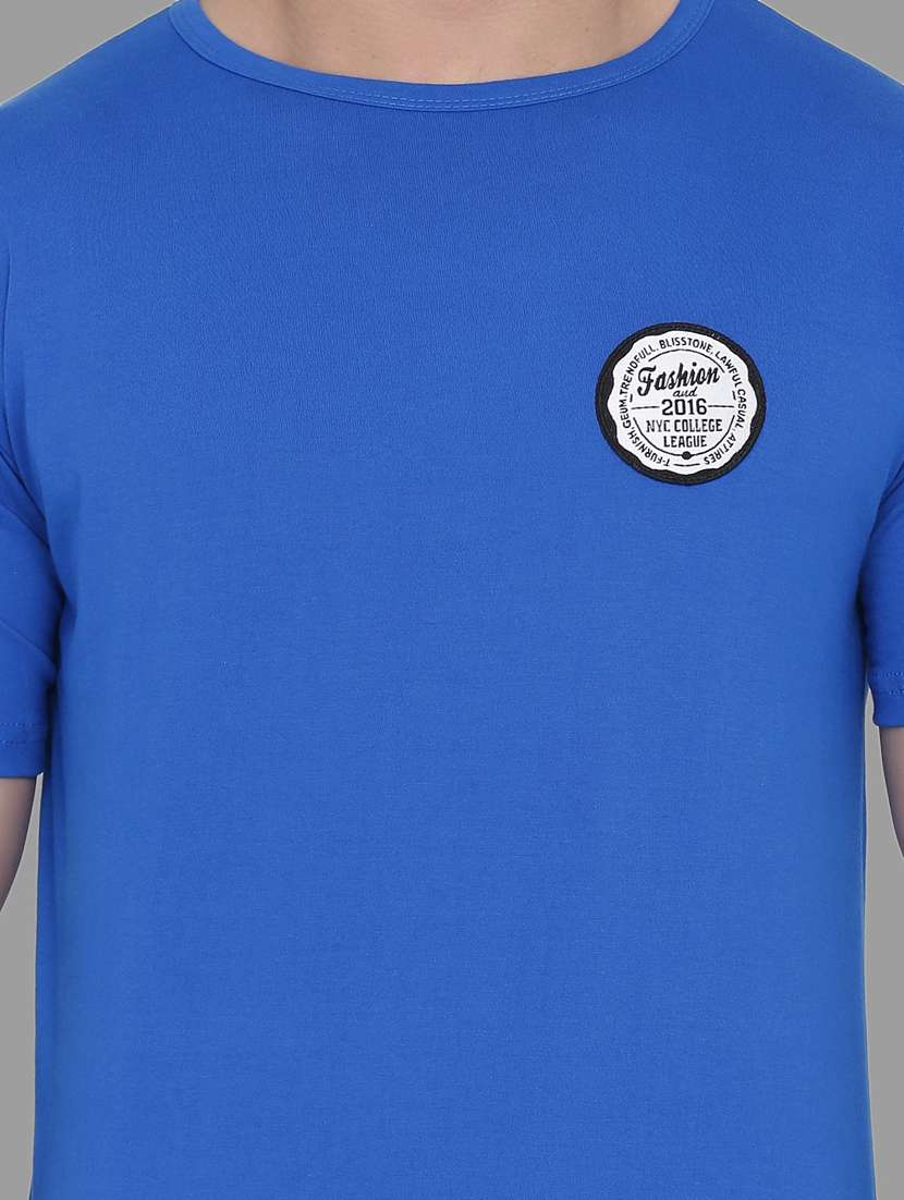 men solid round neck t-shirt - 20841542 -  Standard Image - 3