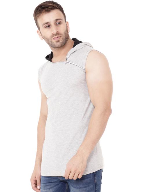 grey cotton blend t-shirt - 20841547 - Standard Image - 0