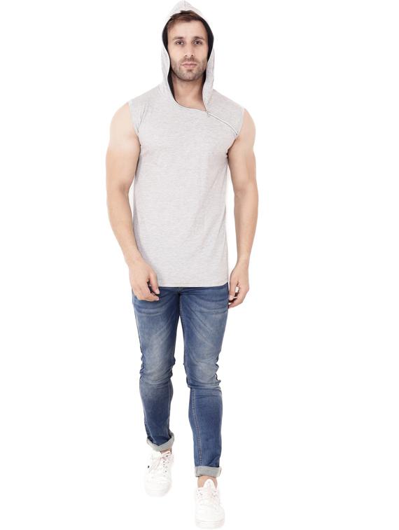 grey cotton blend t-shirt - 20841547 - Standard Image - 3