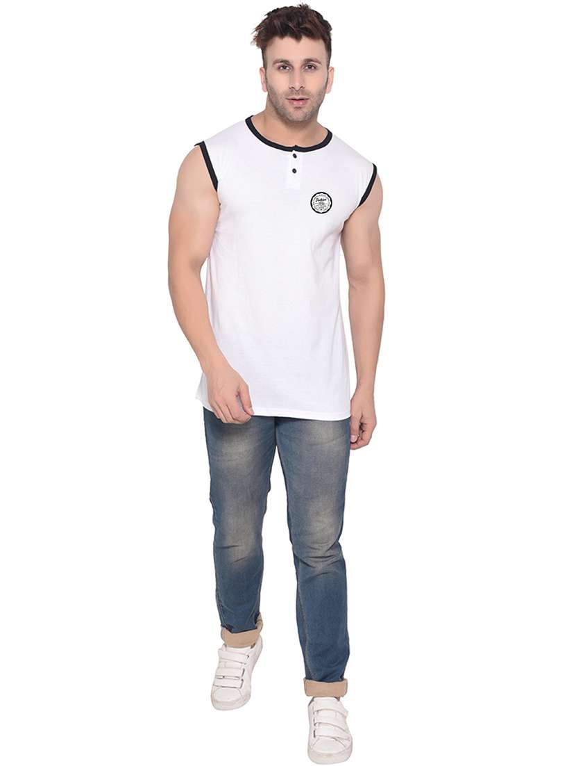 white cotton blend t-shirt - 20841566 -  Standard Image - 3