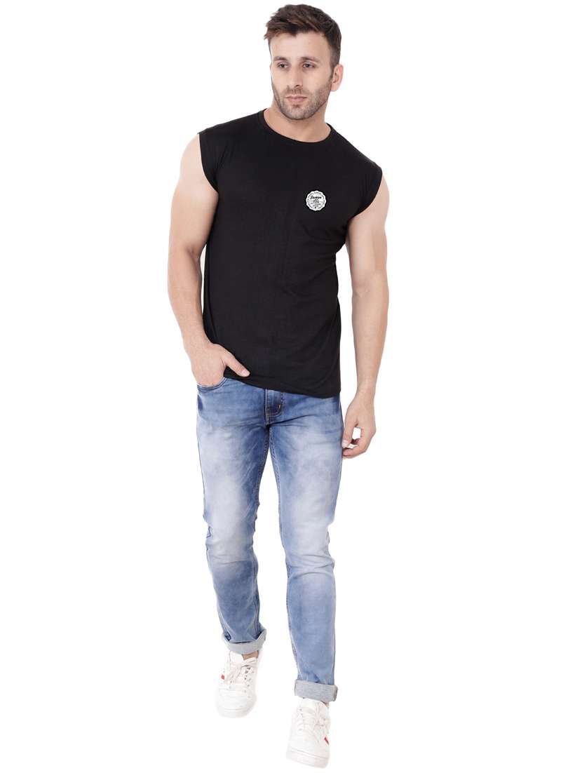 black cotton blend t-shirt - 20841583 - Standard Image - 3