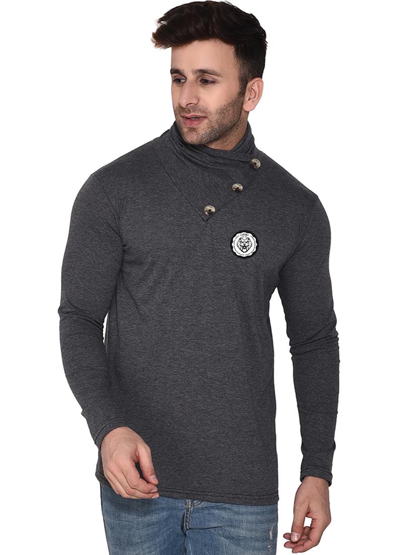 grey cotton blend t-shirt - 20841591 - Zoom Image - 0