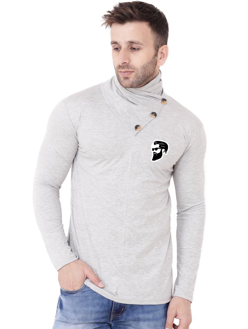 grey cotton blend t-shirt - 20841610 - Zoom Image - 0